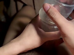 Redhead Solo Masturbation with Dildo Close-up