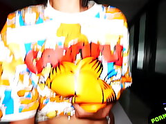 Petite Asian Girl Deepthroats and Rides