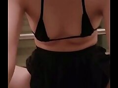 Chinese Teen Masturbates in Stairwell